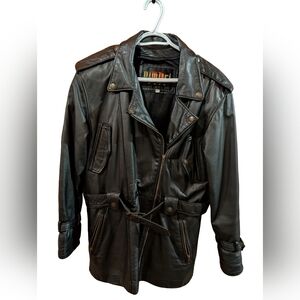 Vintage Cuir Dimitri Black Leather Women's Jacket